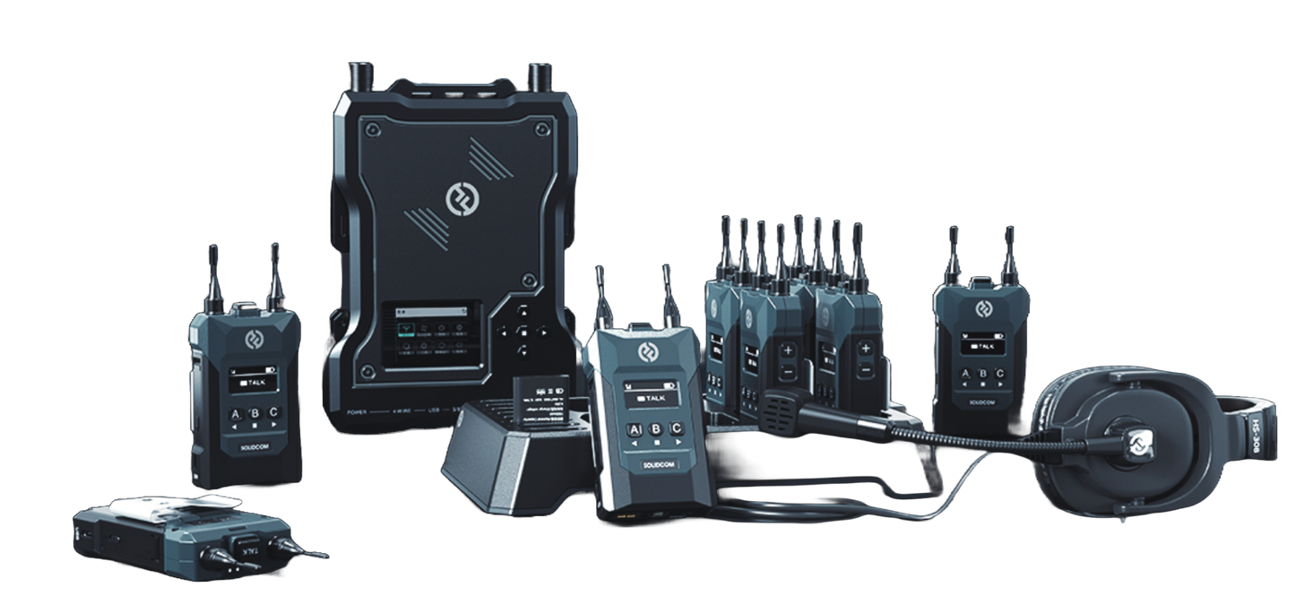 Hollyland Solidcom M1 Wireless Intercom System 8B - with 8 Beltpacks