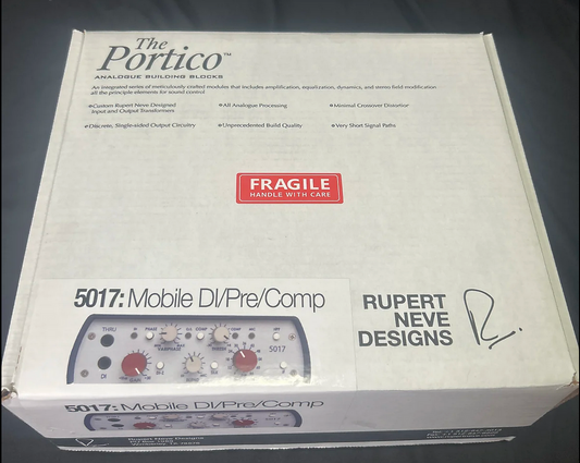Rupert Neve Designs Portico 5017 Desktop Mobile Mic Pre - DI - Compressor