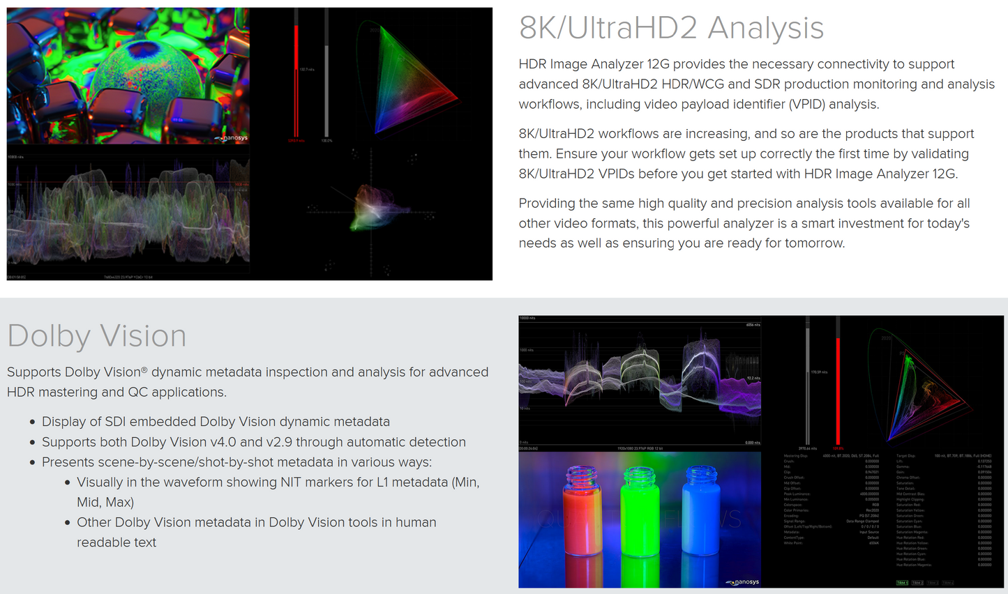 AJA HDR-IMGYZR-12G HDR Image Analyzer 12G