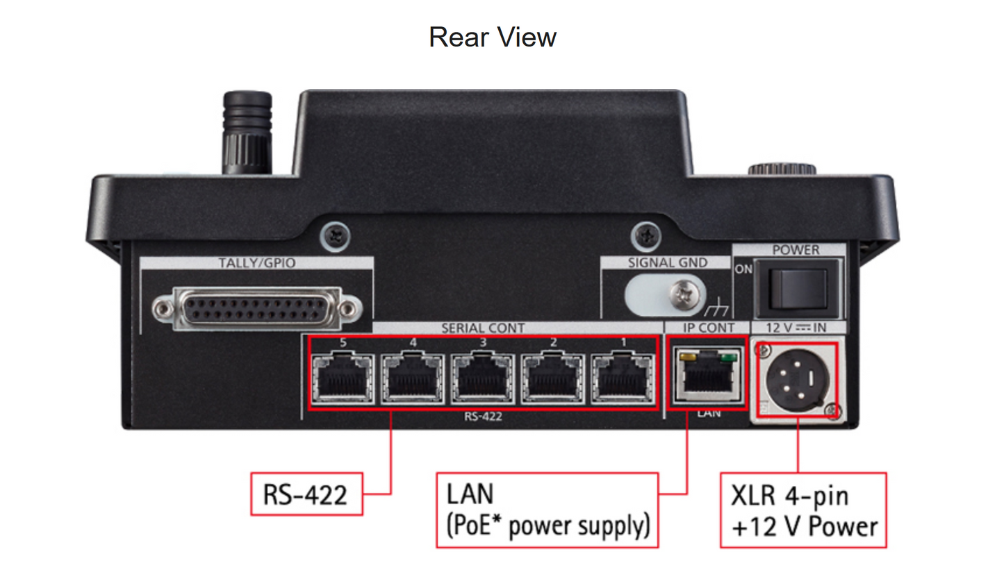Panasonic AW-RP60GJ Compact Remote PTZ Camera Controller