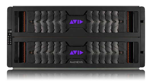 Avid NEXIS | E5 480TB, Fully populated 8x 60TB Media Packs, includes; two 800GB SSDs, two 6TB spare drives, two 220V PSU, 5 cooling modules, rack mount kit. Elite Support