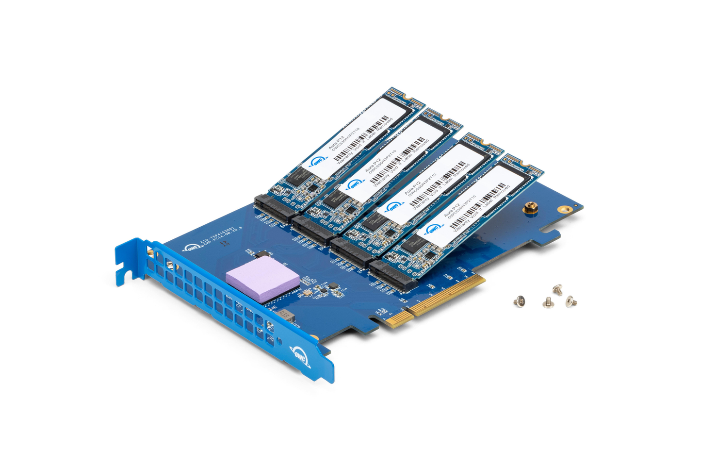 16.0TB OWC Accelsior 4M2 PCIe 3.0 NVMe M.2 SSD Storage Solution. OWC's fastest SSD ever with up to 6000MB/s speed for large format video editing, VR/AR/MR environments, extreme gaming, and other high bandwidth needs. Powered by SoftRAID.
