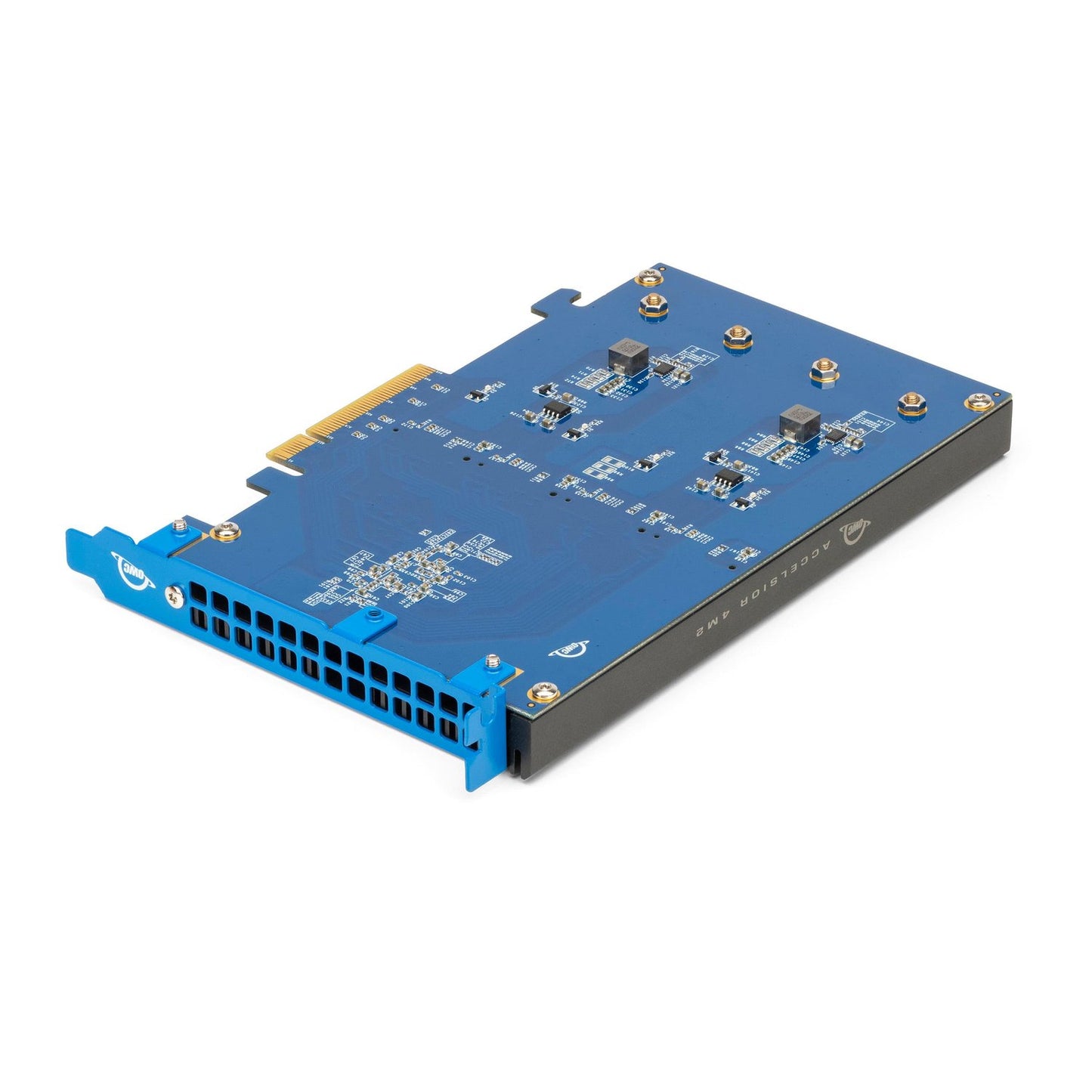 16.0TB OWC Accelsior 4M2 PCIe 3.0 NVMe M.2 SSD Storage Solution. OWC's fastest SSD ever with up to 6000MB/s speed for large format video editing, VR/AR/MR environments, extreme gaming, and other high bandwidth needs. Powered by SoftRAID.