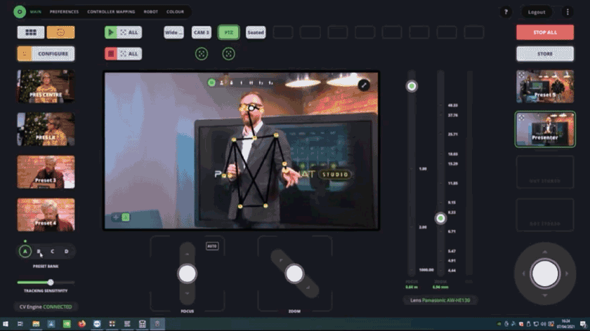 MRMC Polymotion Chat Studio- 3 heads with server Automated control system with control of 3 heads