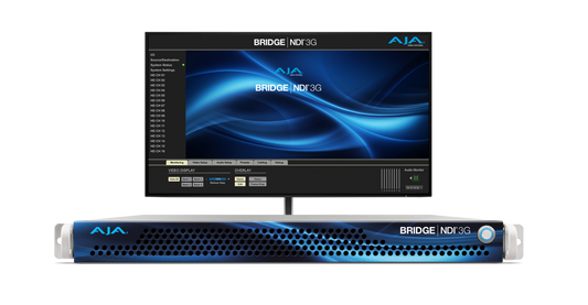 AJA BNDI-3G16-R0 Bridge NDI High Density HD and 4K/UltraHD Conversion Gateway for SDI to NDI and NDI to SDI