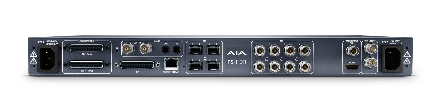AJA FS-HDR-R0 HDR 4K/UltraHD/2K/HD Frame Sync/Converter for HDR/SDR Standards Conversion