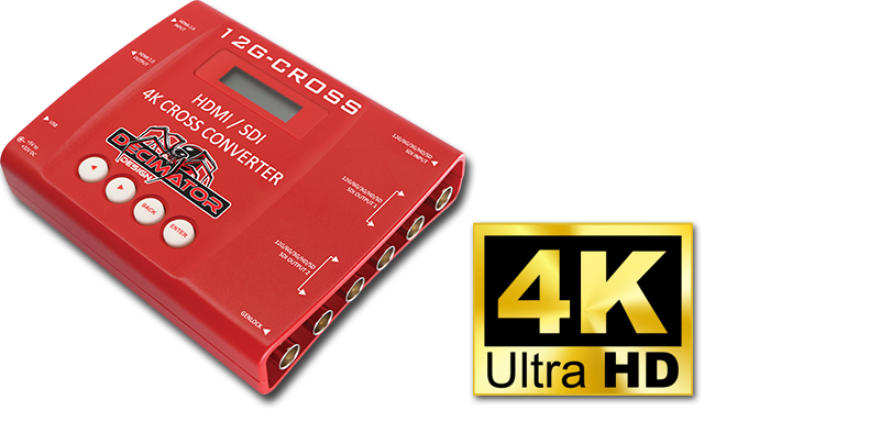 Decimator 12G-CROSS 4K HDMI/SDI Cross Converter with Scaling and Frame Rate Conversion