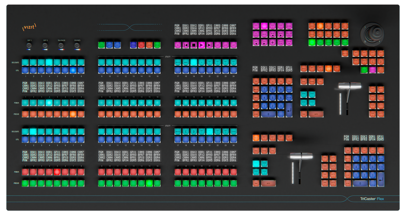 Vizrt (Newtek) FDCP Tricaster Flex Dual Control Panel – store.ear.net