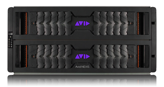 Avid NEXIS | E5 1,120TB All-Mirror, Fully populated 8x 140TB Media Packs, includes; two SSDs, two 14TB spare drives, two 220V PSU, 5 cooling modules, rack mount kit. ExpertPlus with Hardware Support