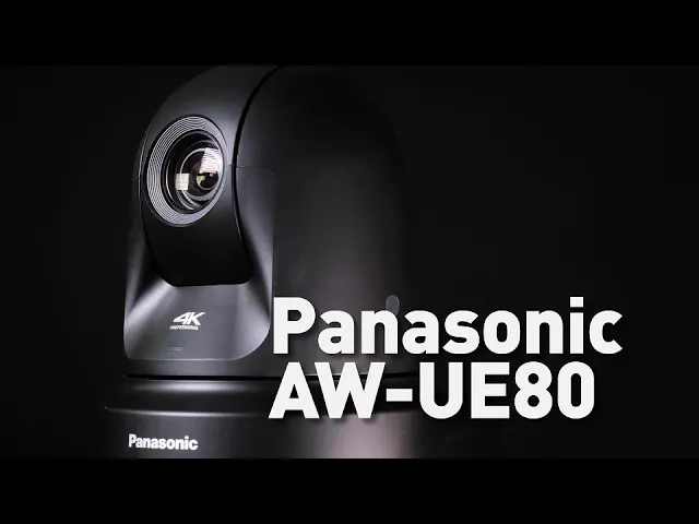 Panasonic AW-UE80 4K/60P Professional PTZ Camera - Black