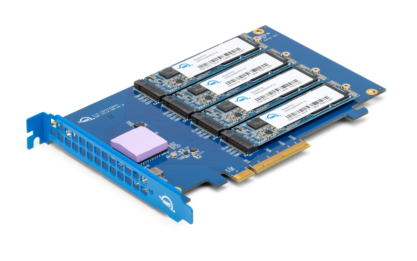 16.0TB OWC Accelsior 4M2 PCIe 3.0 NVMe M.2 SSD Storage Solution. OWC's fastest SSD ever with up to 6000MB/s speed for large format video editing, VR/AR/MR environments, extreme gaming, and other high bandwidth needs. Powered by SoftRAID.