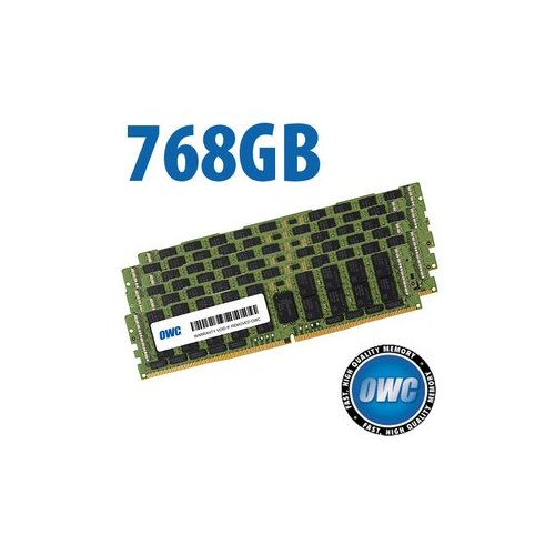 768GB (6 x 128GB) PC23400 DDR4 ECC 2933MHz 288-pin LRDIMM Memory Upgrade Kit. For Mac Pro (2019) models and other systems that utilize PC4-23400 LRDIMM.