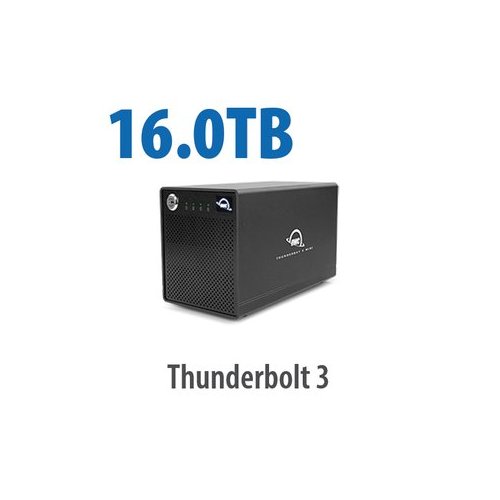 16.0TB OWC ThunderBay 4 mini RAID 5 Four-Drive SSD External Thunderbolt 2 Storage Solution. Powered by SoftRAID. RAID-5 Pre-configured. Thunderbolt cable included.